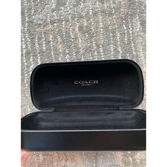 Coach Black Faux Leather Glasses Case - Picture 5 of 6
